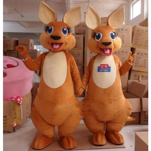 Kangaroo Mascot Costumes High-quality Material Helmet Ultra soft velvet fabric Unisex cartoon Apparel Cosplay Outfits Adult Size