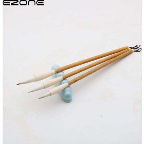 EZONE Weasel Hair Writing Brush Chinese Calligraphy Writing Brush Pens For Students Childrens Enlightenment Doodle Brush