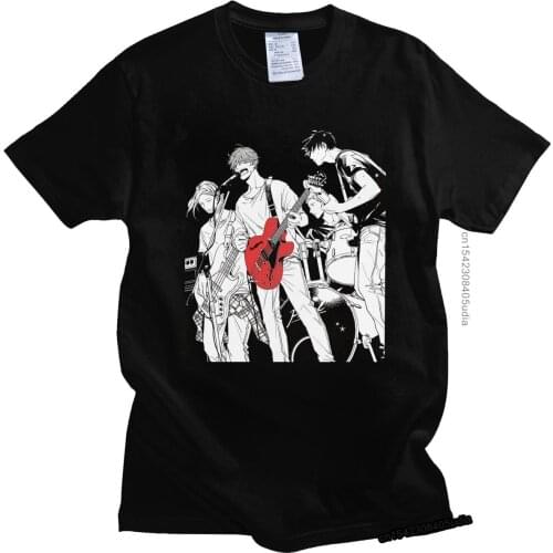 Classic Manga Given T Shirt Men Short Sleeve Japanese Anime Music Mafuyu Sato T-Shirt Ritsuka Uenoyama Tee Cotton Tshirt