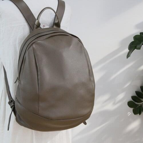 Classic Fashion Backpacks Women Large Capacity Genuine Leather Travel Bag Top Qaulity Shell Style Daily School Bags For Teenager