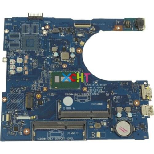 For Dell Inspiron 15 5758 5558 CN-0F0FC6 0F0FC6 F0FC6 w I3-5005U CPU LA-B843P Laptop Motherboard Mainboard Tested
