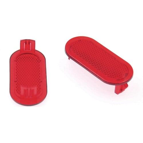 Maxhanest 2Pcs Red Interior Door Panel Warning Light Cap Reflector 6Q0947419 For Volkswagen VW Beetle Caddy Polo Touran