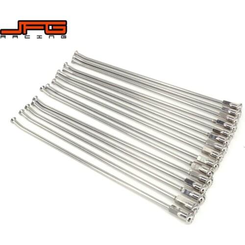 Motorcycle 36 Pcs 21" Front 18" 19" Rear Wheel Steel Spokes Nipples For KTM HONDA YAMAHA KAWASAKI SUZUKI Pit Bike Enduro