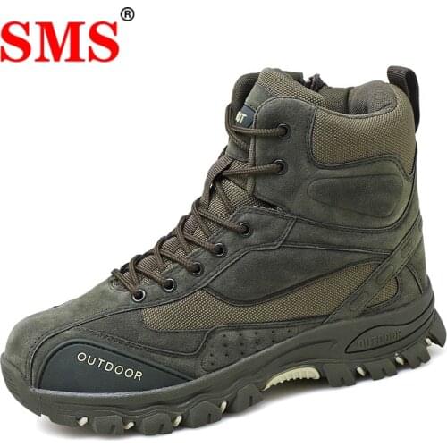 MSM Men Desert Tactical Military Boots Mens Work Safty Shoes Special Force Waterproof Army Boot Lace Up Combat Ankle Boots
