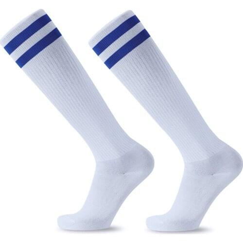 Mens Cycling Socks Men Summer Thin Gym Sports Socks Man Breathable Non-slip Long Tube Over The Knee Socks Striped Soccer Socks