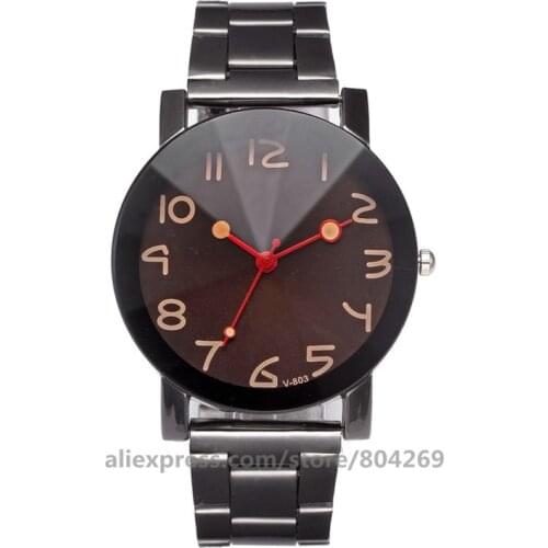 Wholesale hot sale new metal man woman bracelet watch alloy couple fashion big number watches VK 803