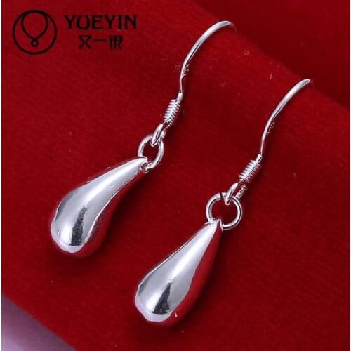 Wholesale silver plated Dangle earrings for women wedding jewelry Long Earrings brilliant Luxurious High quality