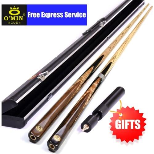 Original O'Min Snake King Billiard Snooker Cue One Piece Cue 9.5/10mm Red Tip Professional Ash Wood Shaft Billard with Gifts