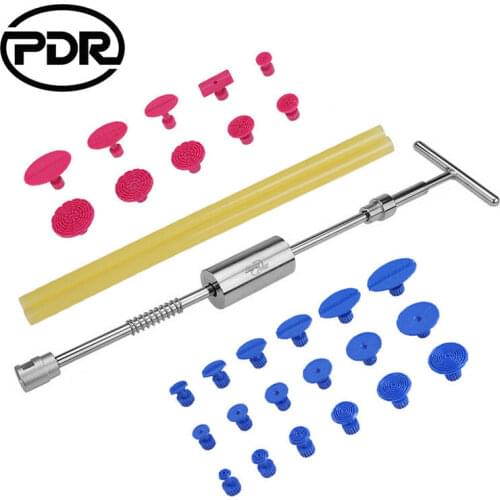 PDR Hammer Reverse Hammer Paintless Dent Repair Tool Auto Car Body Dent Puller Kit Glue Tabs Suction Cups