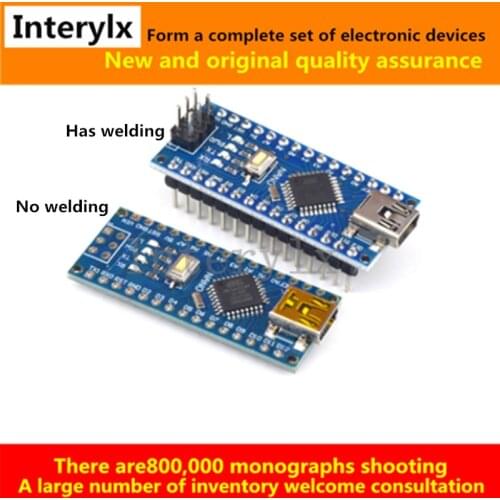 10Pcs The Nano V3.0 CH340G modified Atmega328P The module board is compatible with the Arduino Mini/Micro/Type-c Interface