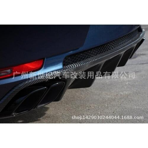 Suitable for Exhaust Retrofitting Pipe of Rear Lip, Front Lip Tail Wing Cover with Wide Body and Large Surrounding Carbon Fiber