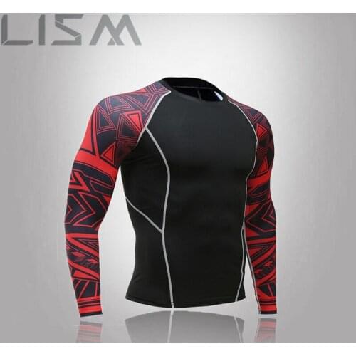 Casual Compression Mens Sportswear Quick-Drying Running T-Shirt Sports Jogging Training Gym Fitness Track And Field Tights
