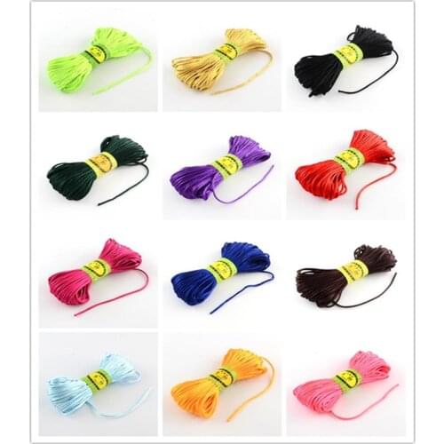 2mm Polyester Cords for Jewelry Making DIY Jewelry Findings about 20m/bundle; 6bundles/bag