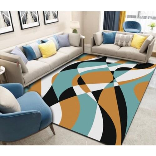 Modern minimalist abstract geometric living room bedroom bedside floor pvc floor wallpaper
