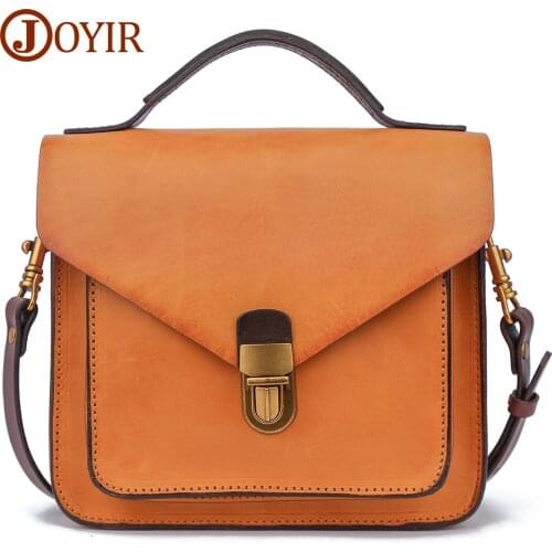 JOJUJOS Genuine Leather Female Handbag Casual Ladies Travel Shoulder Crossbody Bag Fashion Messenger Bags Handbags Satchel