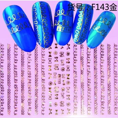 SUPER THIN SELF ADHESIVE 3D NAIL ART NAIL SLIDER STICKER BLACK WHITE SPRING LINE PANDA BIRD DOG CAT BROKEN GLASS F143-154