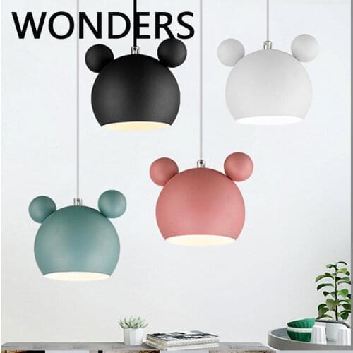 Nordic Macaron luminaria diningroom kitchen chandelier Fashion indoor lustre decor pendant lamp Creative bedroom pendant light