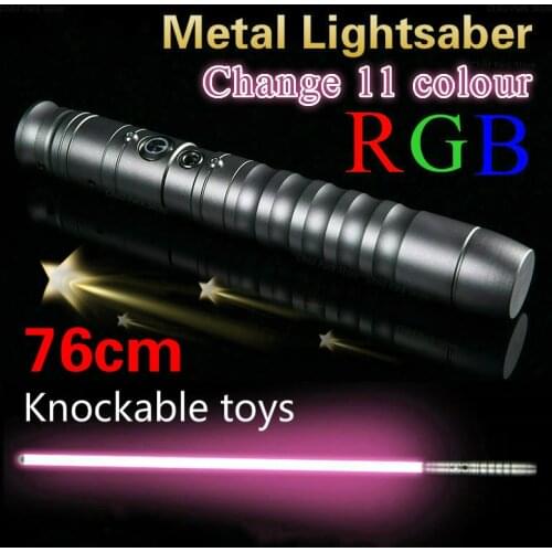 Lightsaber Cosplay Shift 11 Color Laser Heavy Fx Duel Sound 76cm High Role Play Toy Prop Sword Laser Sword