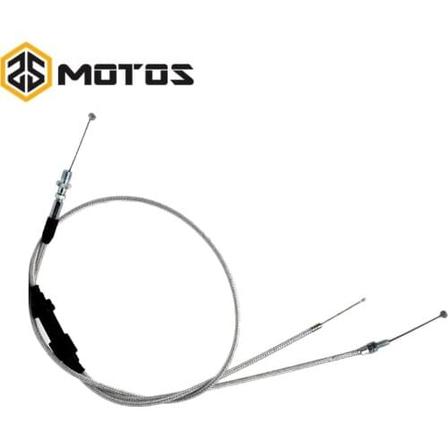ZS MOTOS 121cm long double Automatic motorcycle carburetor Throttle Grip Cable line fit on racing motocross Dirt Bike