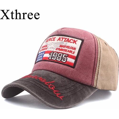 Xthree New Cotton Baseball Cap for Men‘s Cap Snapback Hat Embroidery Bone Women Cap Gorras Casual Casquette Baseball Hat