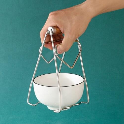 1pc Anti-Slip Dish Lifter Folding Tongs Home Tools Pan Gripper Anti-Scalding Plate Bowl Clip Kitchen Gadgets Stainless Steel