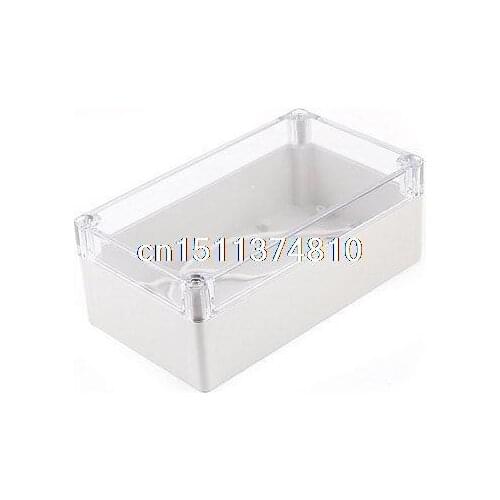 158mmx90mmx60mm Wire Connect Waterproof Sealed Switch Junction Box Clear Gray