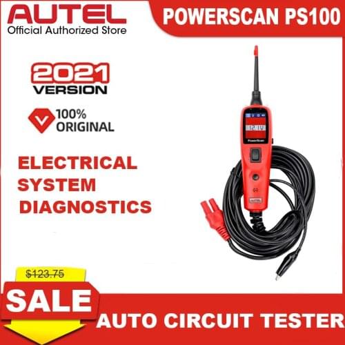 Autel PowerScan PS100 Automotive Circuit Tester Power Circuit Probe Kit Auto Electrical Circuit AVO meter for 12-24V Diagnostics