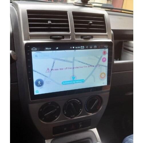 CarPlay & Android Auto 10.1" PX6 Android 10 Car Stereo Radio DVD GPS Bluetooth 5.0 WIFI Video Player for Jeep Compass 2007-2010