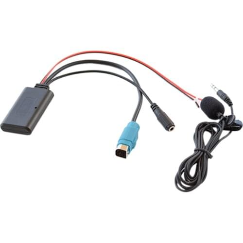 Car Radio KCE-237B Full Speed AUX Input Replacement 3.5MM o MP3 Bluetooth 5.0 Microphone Adapter for Alpine