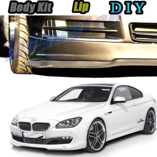 Car Bumper Lip Front Spoiler Skirt Deflector For BMW 6 M6 E24 E63 E64 F12 F13 G32 Car Modified Body Kit VIP Hella Flush Lips