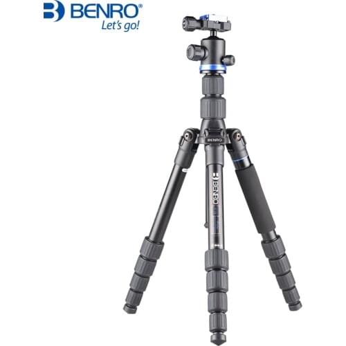 Benro IF19 Tripod Aluminium Portable Travel Tripods For Camera Reflexed Monopod 5 Section Carrying Bag Max Loading 8kg DHL Free