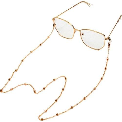 New Metal Glasses Chain Simple Fashion Elegant Sweet Non-Slip Anti-Fall Drop-Proof Mask Chain Glasses Lanyard Unisex Accessories
