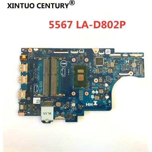 For Dell Inspiron 15 5567 5767 CN-057K0H 057K0H 57K0H Laptop Motherboard With SR2ZW i3-7100U BAL20 LA-D802P