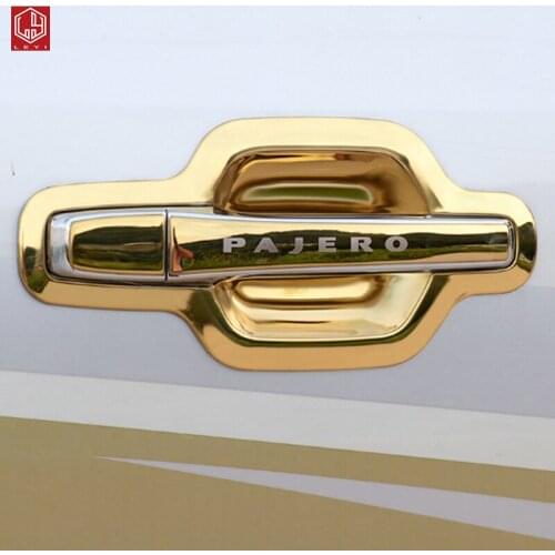 For Mitsubishi Pajero V97V93V73V87 Stainless Steel Car Styling Door Handle Door Bowl Patch Cover TrimCar Accessories