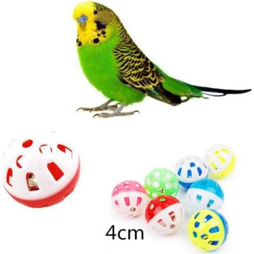 Pet Parrot Toy Bird Hollow Bell Ball For Parakeet Cockatiel Chew Fun Cage Toys 23
