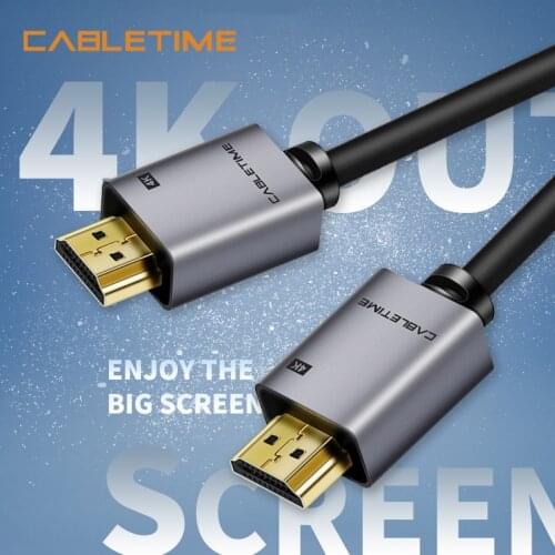 CABLETIME HDMI Cable 4K 60Hz 2.0 High Spped HDMI to HDMI Cable 5M Upgrade Audio Vedio Extension Cord for PC Display HDTV