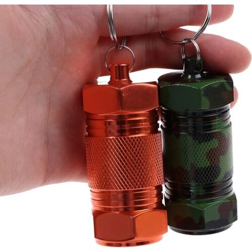 1PCS Aluminium Alloy Multifunctional Brass Seal Waterproof Medicine Outdoor Pocket Pill Box Case Multi-type Top Quality