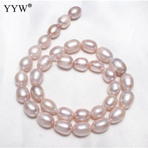 Natural Rice Freshwater Pearl Beads2020 High Quality Purple 9-10mm Pearl Beads For for DIY Necklace Bracelet Jewelry Making