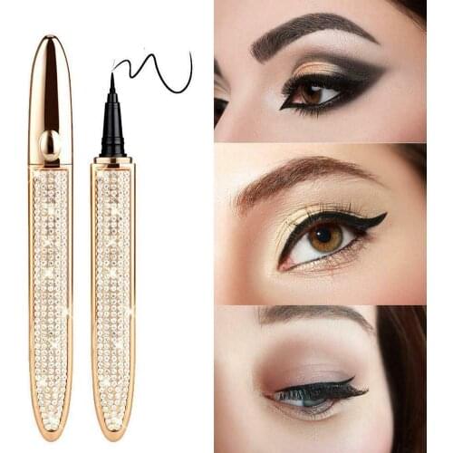 New Magic Self Adhesive Eyeliner Pen Glue Free Magnetic Free For False Eyelashes Waterproof No Blooming Eye Liner Pencil