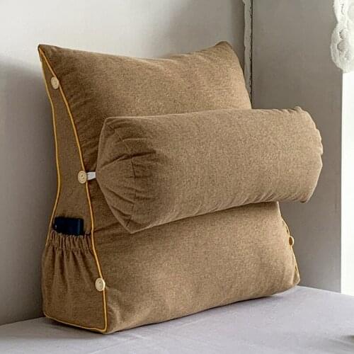 Watching TV Back Rest Pillow Head Support Waist Cushion Lounger Lumbar Pillows Insert