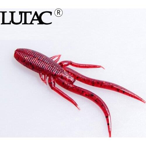 LUTAC soft lure 68mm 2.3g sharp tail fishing lures soft plastic lures Artificial Silicone Bait Pesca Fishing Tackle