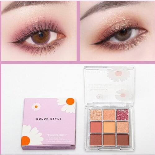 Professional Makeup Eyeshadow Palette 9-color Eye Makeup Palette Natural Shimmer Matte Eyeshadow Palette Women Eyes Cosmetics