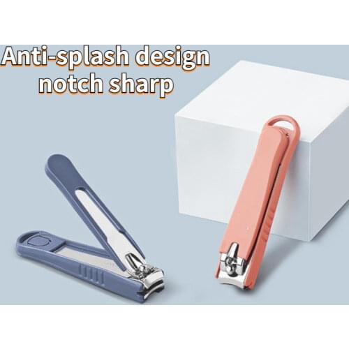 KINEPIN Large Carbon Steel Nail Clipper Cutter Professional Manicure Trimmer High Quality Toe Nail Clipper with Clip Catcher