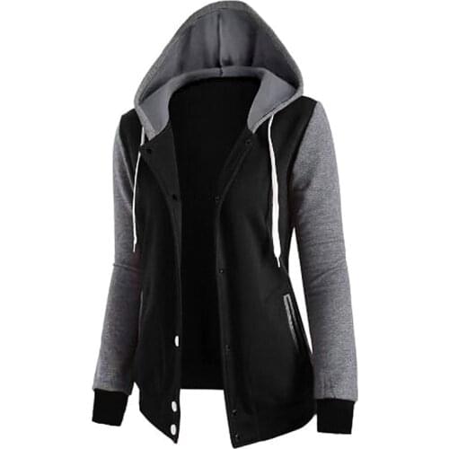 Pullovers harajuku hoodie United States have cap pockets long sleeves snaps female fleece Sweatshirt Female Streetwear ZXP008