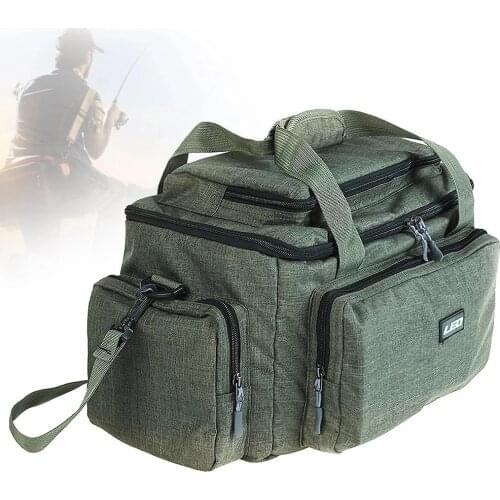 LEO Fishing Tackle Bags - Saltwater Resistant Fishing Bags - Fishing Tackle Storage Bags，Portable Large-Capacity Messenger Bag