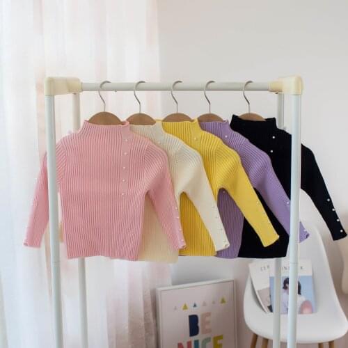 Baby Girls Bottoming Sweater Pearl