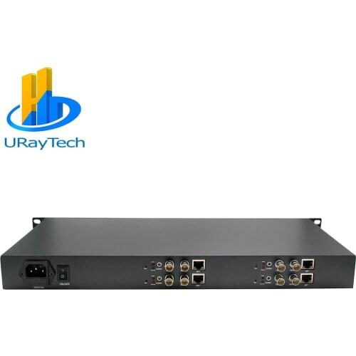 URay HEVC 1U 4 Channels HD 3G SDI To IP Streaming Encoder 4Ch H.265 H.264 Encoder RTMP RTMPS For Live Streaming Broadcast