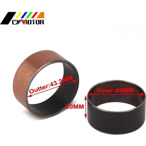 Motorcycle 43mm Front Fork Bushing Shock Absorption Maintenance For HONDA KTM KAWASAKI SUZUKI YAMAHA EXC SX YZF WR GSXR RM KLX