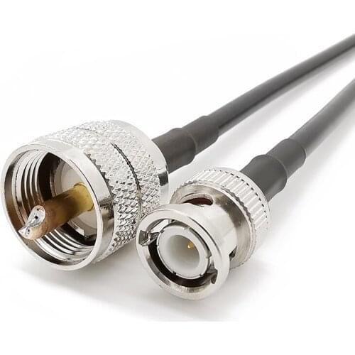 LMR200 BNC Male Plug to UHF Male Plug PL-259 RF Coax UHF to BNC Extension Pigtail Jumper Cable Antenna Connector 1M 3M 6M 9M