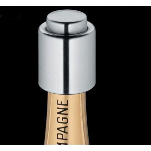 1PC New Silver Elegant Stainless Steel Vacuum Wine Stopper Saver Preserver Pump Sealed Sealer OK 0373
